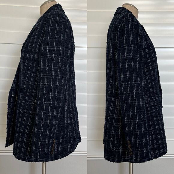 Ann Taylor The Tailored Double Breasted Blazer in Tweed, size 12, Cotton blend - Picture 3 of 11